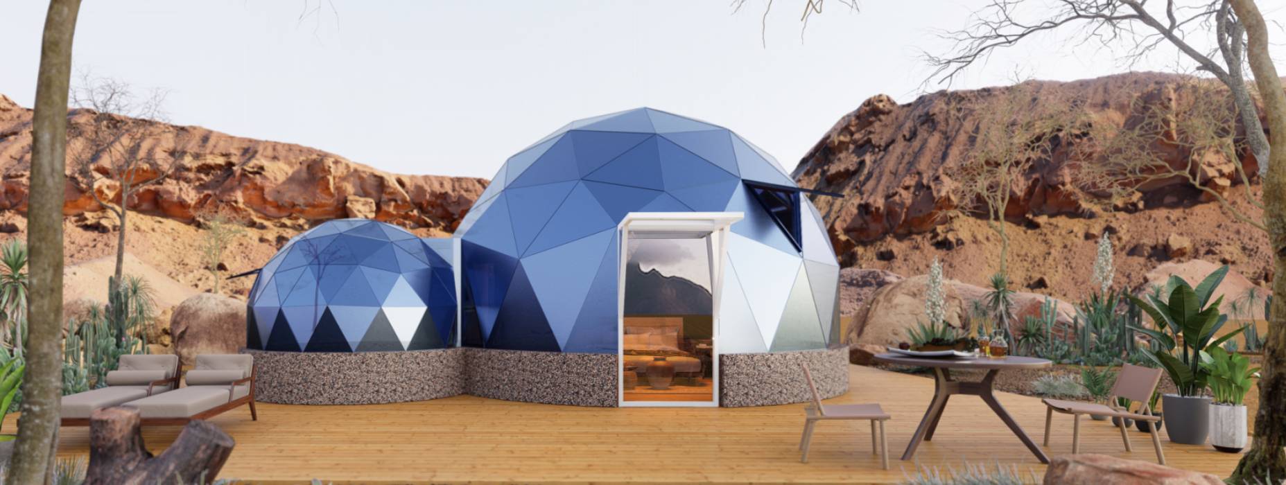 阿合奇县球形智能光伏玻璃星空房